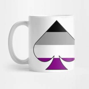 Asexuality spade symbol - aseual ace pattern spade shape Mug